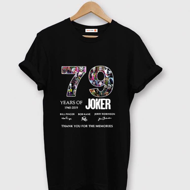 Original 79 Years Of Joker Thank You For The Memories Signature shirt 1 - Original 79 Years Of Joker Thank You For The Memories Signature shirt