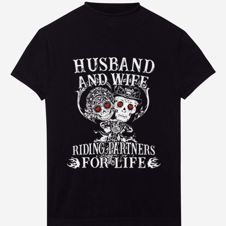 Original Husband And Wife Riding Partners For Life shirt 1 - Original Husband And Wife Riding Partners For Life shirt
