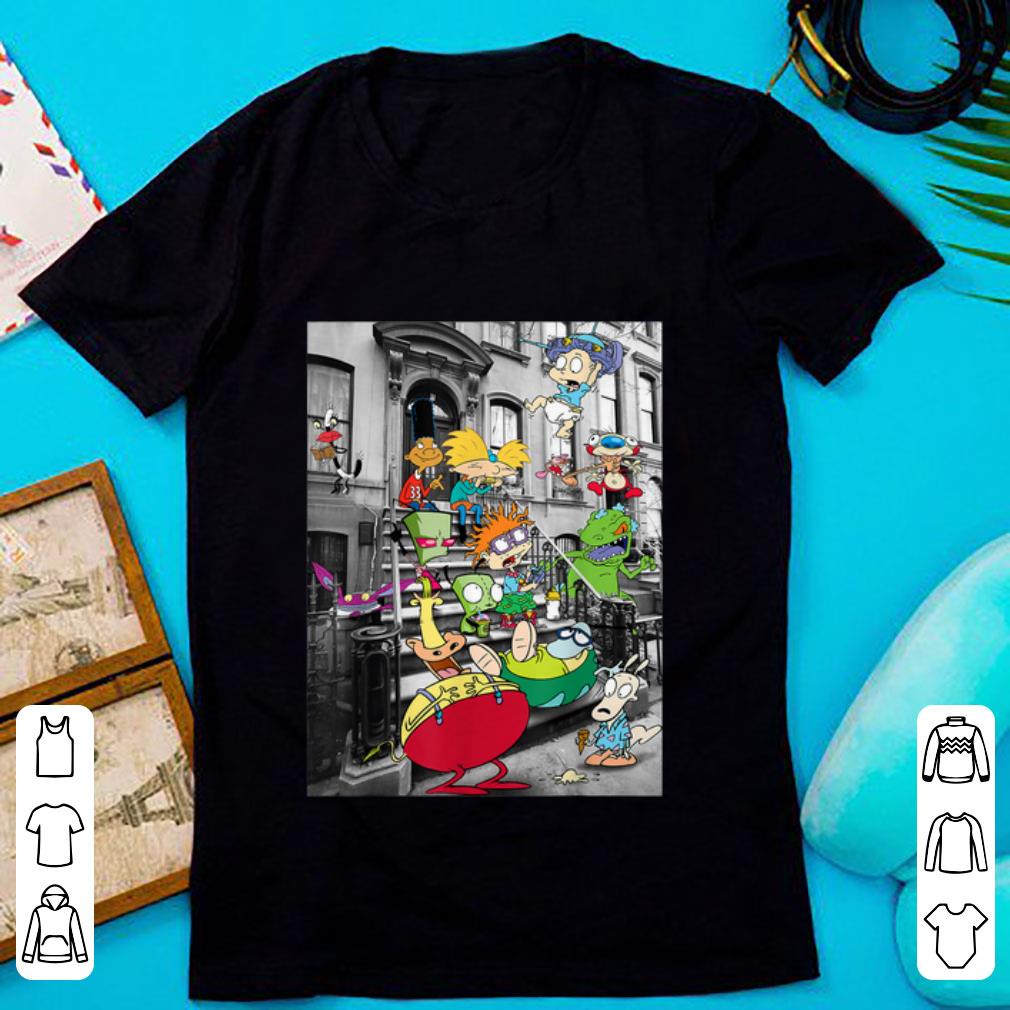 Original Nickelodeon Classic Nicktoons Hanging On Stoop shirt 1 - Original Nickelodeon Classic Nicktoons Hanging On Stoop shirt