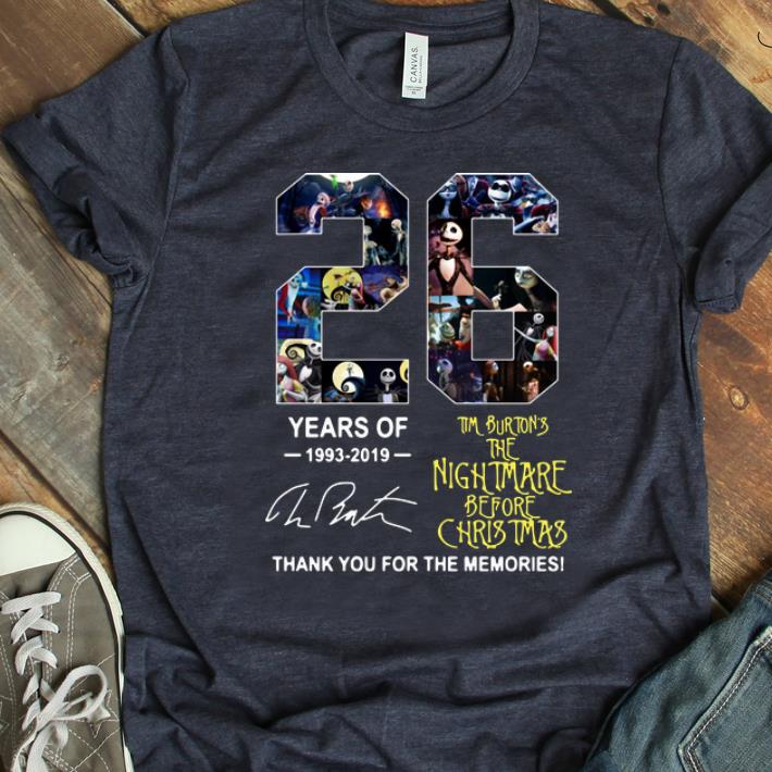 Premium 26 Years of Tim Burton s The Nightmare Before Christmas signature shirt 1 - Premium 26 Years of Tim Burton’s The Nightmare Before Christmas signature shirt