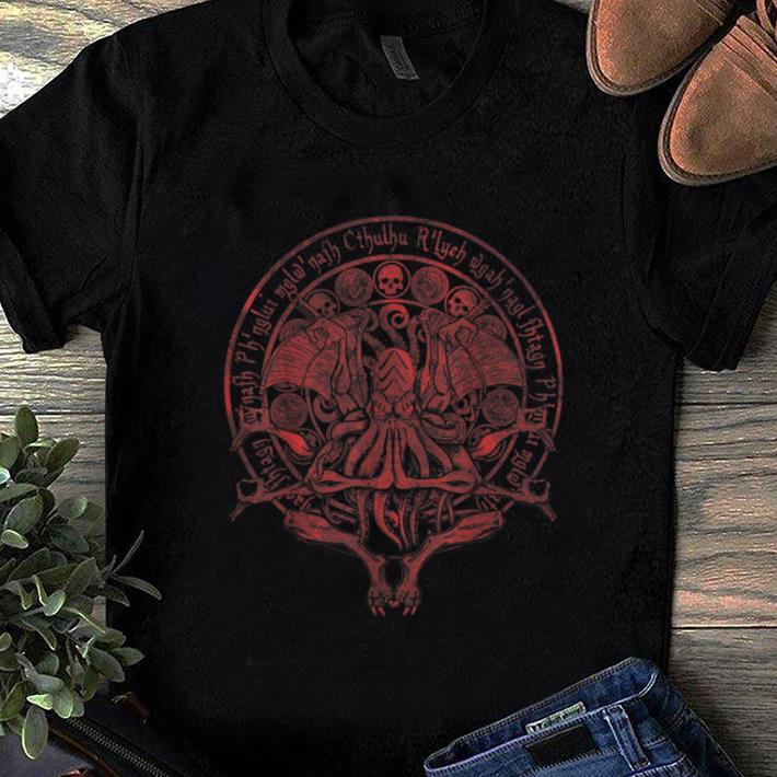 Premium The Idol Cthulhu Red Variant Indian God shirt 1 - Premium The Idol - Cthulhu Red Variant Indian God shirt
