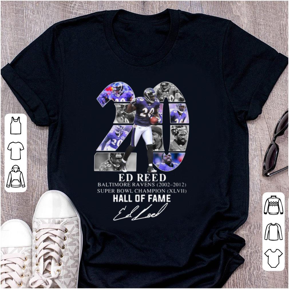 Pretty 20 Ed Reed Baltimore Ravens 2002 2012 Super Bowl Champion Hall Of Fame shirt 1 - Pretty 20 Ed Reed Baltimore Ravens 2002-2012 Super Bowl Champion Hall Of Fame shirt