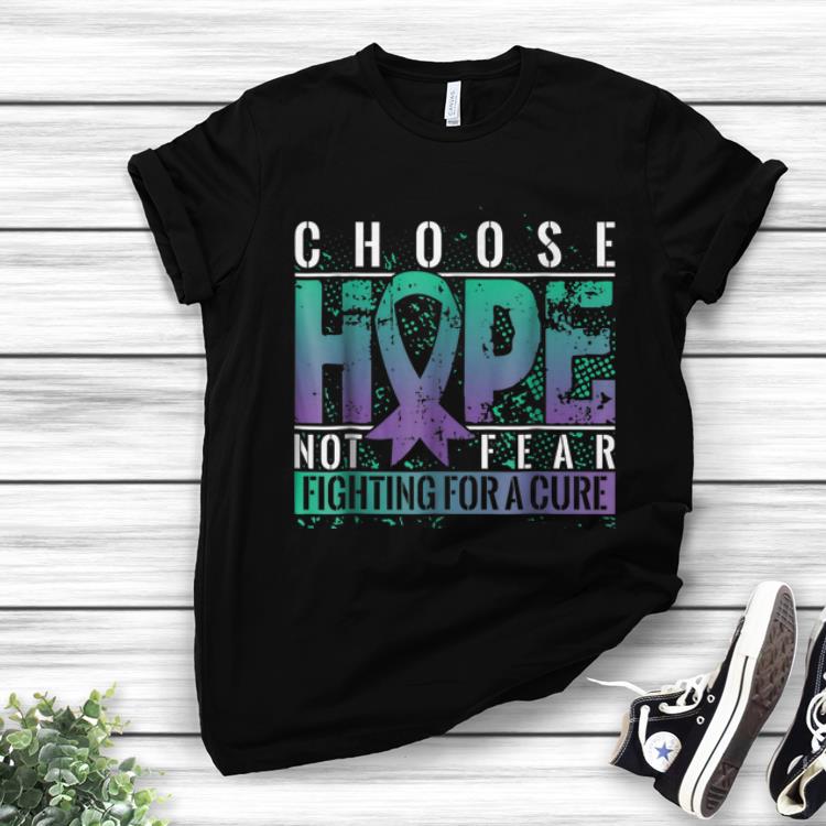 Pretty Choose Hope Not Fear Fighting For A Cure shirt 1 - Pretty Choose Hope Not Fear Fighting For A Cure shirt