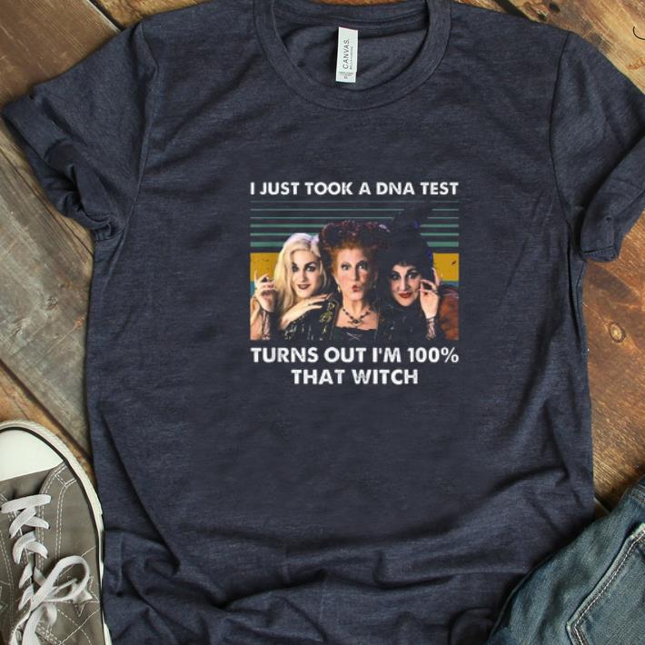 Pretty Hocus Pocus I Just Took A DNA Test Turns Out I m 100 That Witch Vintage shirt 1 - Pretty Hocus Pocus I Just Took A DNA Test Turns Out I'm 100% That Witch Vintage shirt