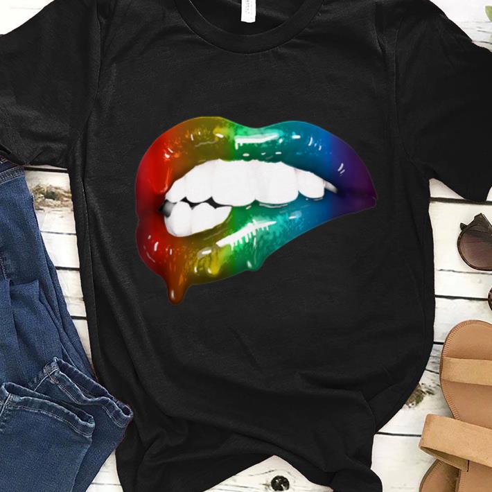 Pretty Rainbow Lips Art Addicts shirt 1 - Pretty Rainbow Lips Art Addicts shirt