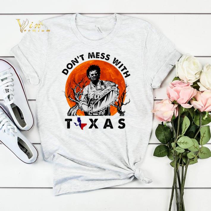 Sunset Leatherface Don t mess with Texas shirt 4 - Sunset Leatherface Don't mess with Texas shirt