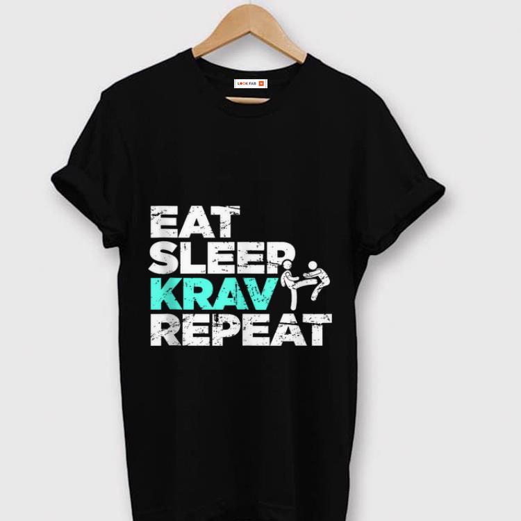Top Eat Sleep Krav Repeat shirt 1 - Top Eat Sleep Krav Repeat shirt