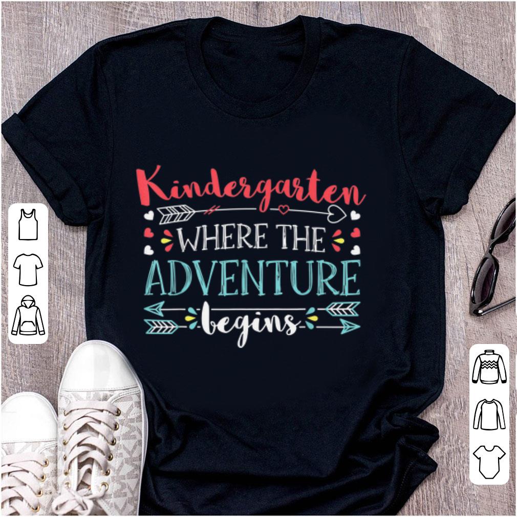 Top Kindergarten Where the Adventure begin shirt 1 - Top Kindergarten Where the Adventure begin shirt