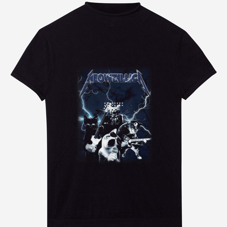 Top Meowtallic Rock Band shirt 1 - Top Meowtallic Rock Band shirt