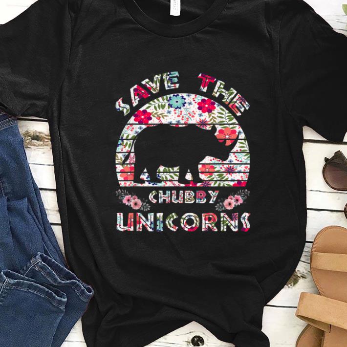 Top Save The Chubby Unicorns Floral shirt 1 - Top Save The Chubby Unicorns Floral shirt