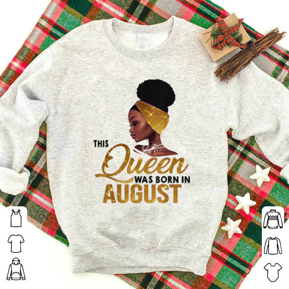 Top This Queen Was Born In August Black Women shirt 1 - Top This Queen Was Born In August Black Women shirt