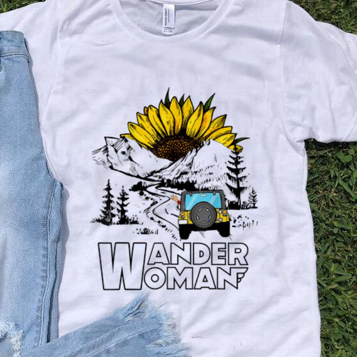 Top Wander Women Jeep Camping Mountain Sunflower shirt 1 - Top Wander Women Jeep Camping Mountain Sunflower shirt