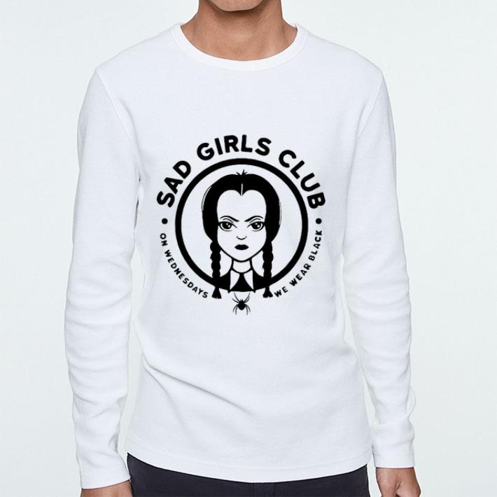 Wednesday Addams Sad girls club on wednesdays we wear black shirt sweater 4 - Wednesday Addams Sad girls club on wednesdays we wear black shirt sweater