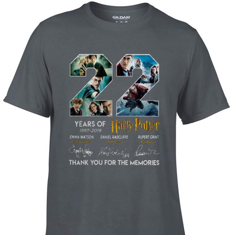 Awesome 22 Years Of Harry Potter 1997 2019 Thank You For The Memories shirt 1 - Awesome 22 Years Of Harry Potter 1997-2019 Thank You For The Memories shirt