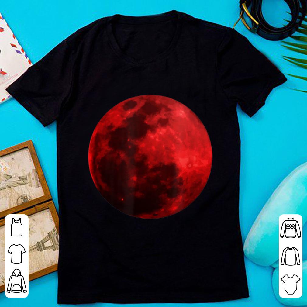 Awesome Blood Red Moon Graphic Realistic Tee shirt 1 - Awesome Blood Red Moon Graphic Realistic Tee shirt