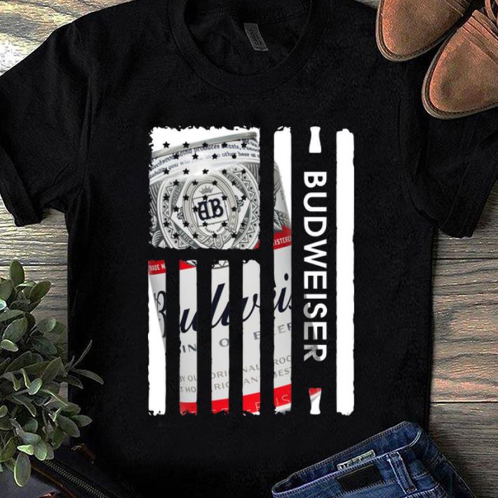 Awesome Budweiser American flag shirt 1 - Awesome Budweiser American flag shirt