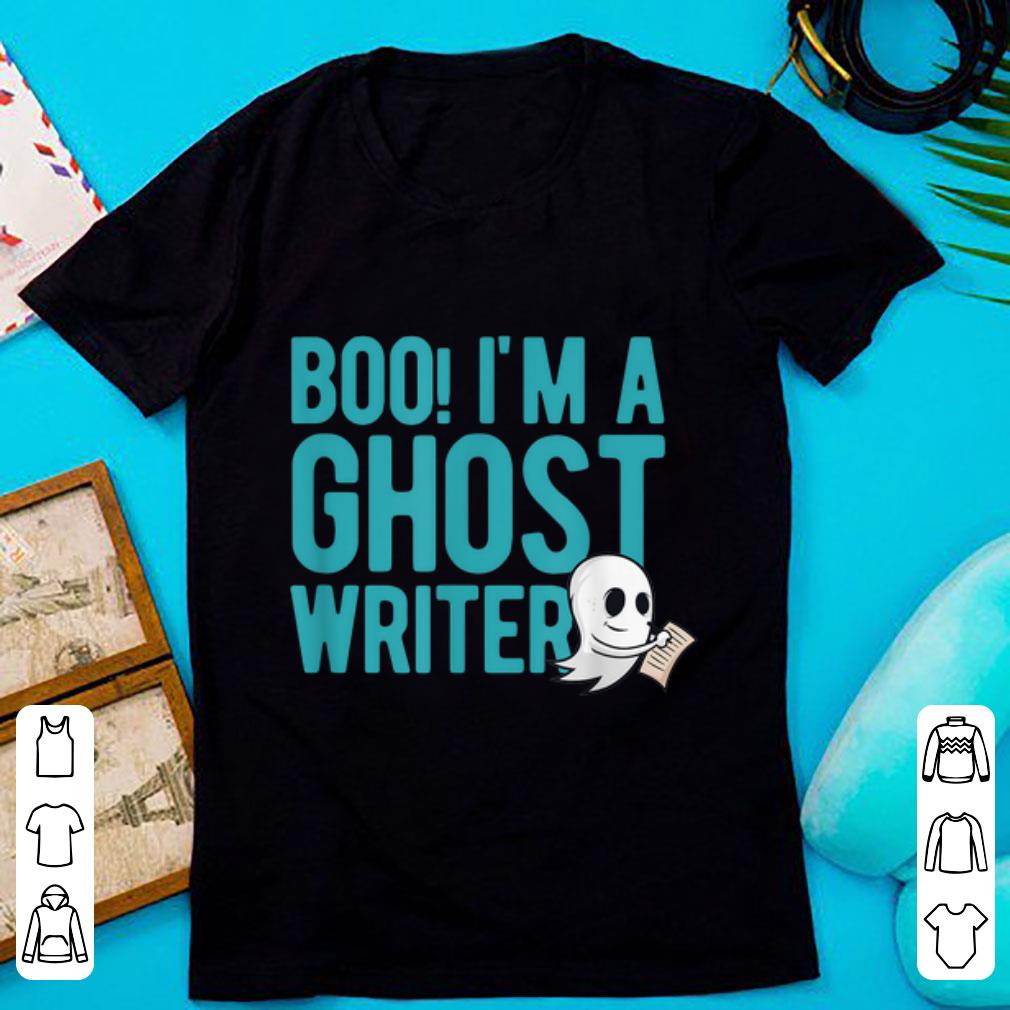 Awesome Cute halloween boo I m a ghost writer shirt 1 - Awesome Cute halloween boo I'm a ghost writer shirt