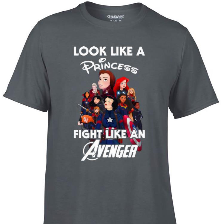 Awesome Disney Princess Look Like A Princess Fight Like An Avenger shirt 1 - Awesome Disney Princess Look Like A Princess Fight Like An Avenger shirt