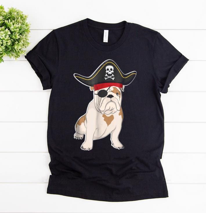 Awesome Funny Bulldog Pirate Costume Halloween Dog Lovers shirt 1 - Awesome Funny Bulldog Pirate Costume Halloween Dog Lovers shirt