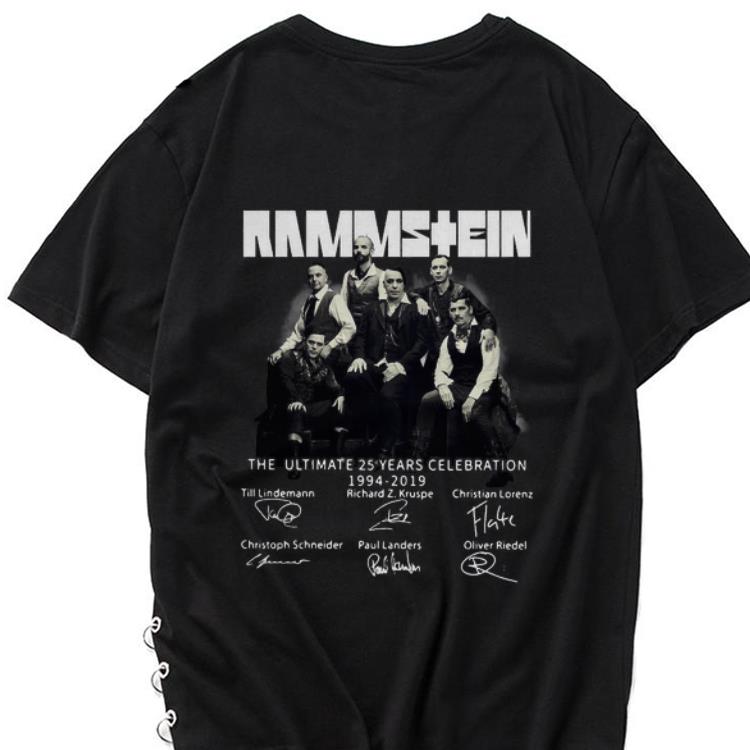 Awesome Ramstein Signatures The Ultimate 25 Years Celebration 1994 2019 shirt 1 - Awesome Ramstein Signatures The Ultimate 25 Years Celebration 1994-2019 shirt