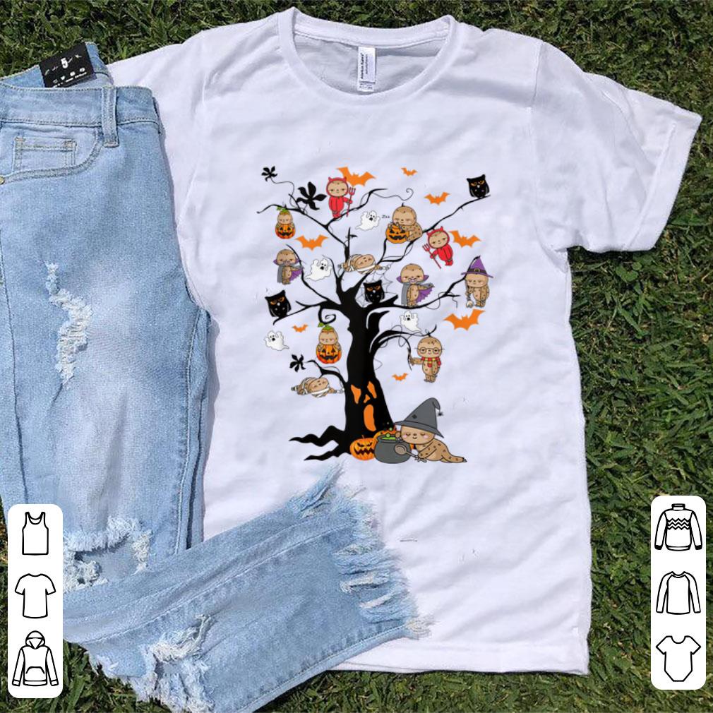 Awesome Sloth Halloween Tree Sloth Lover Halloween shirt 1 - Awesome Sloth Halloween Tree Sloth Lover Halloween shirt