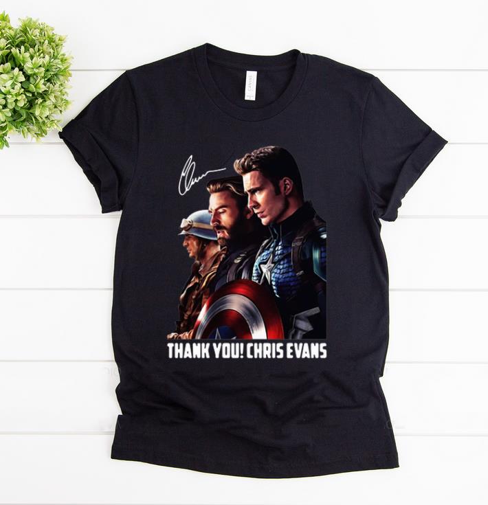 Awesome Thank You Chris Evans Captain America Signature shirt 1 - Awesome Thank You Chris Evans Captain America Signature shirt
