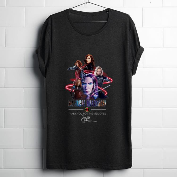 Funny Black Widow Thank Your For The Memories Signature shirt 1 - Funny Black Widow Thank Your For The Memories Signature shirt