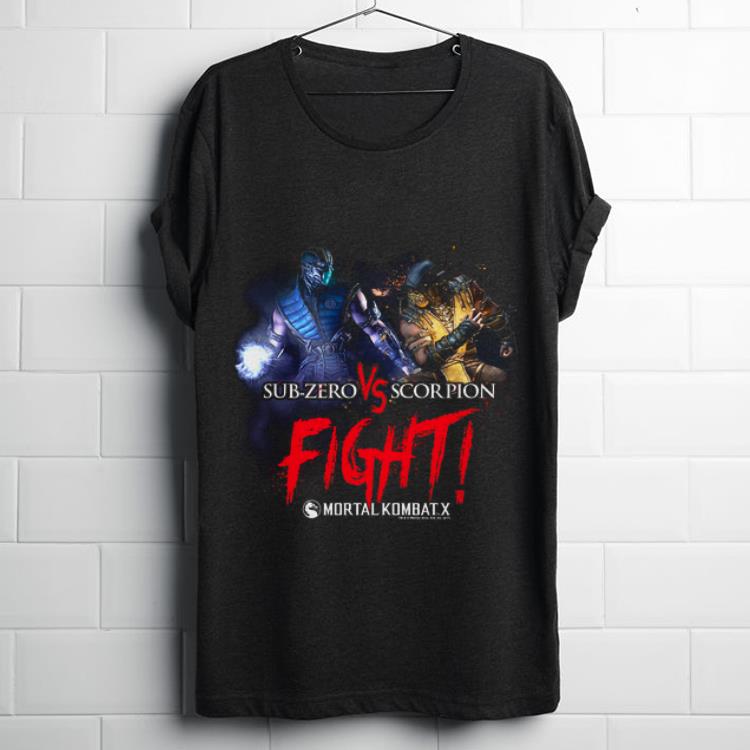 Funny Mortal Kombat X Sub Zero Scorpion Fight shirt 1 - Funny Mortal Kombat X Sub Zero Scorpion Fight shirt