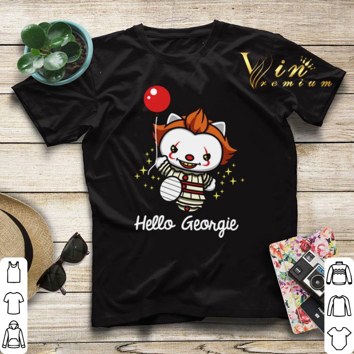 Hello Georgie Pennywise cat shirt sweater 4 - Hello Georgie Pennywise cat shirt sweater