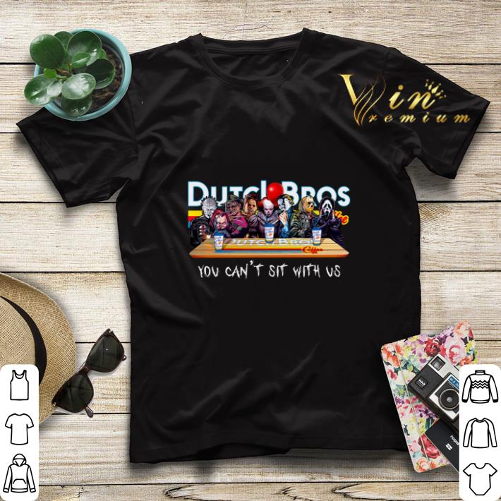 Horror movie characters Dutch Bros Coffee you can t sit with us shirt sweater 4 - Horror movie characters Dutch Bros Coffee you can't sit with us shirt sweater