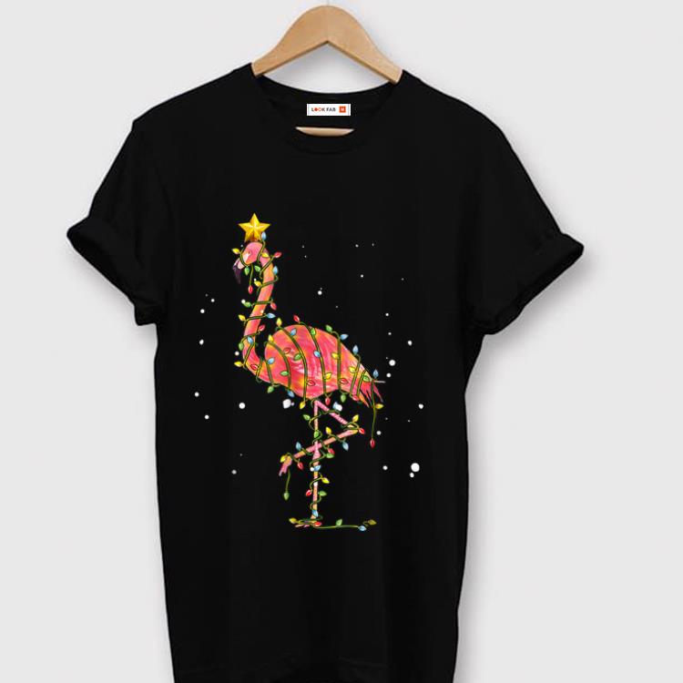Hot Flamingo Christmas Lights shirt 1 - Hot Flamingo Christmas Lights shirt