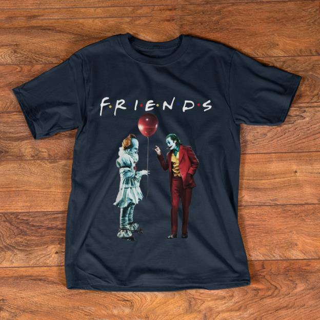 Hot Friends Pennywise With Joker shirt 1 - Hot Friends Pennywise With Joker shirt