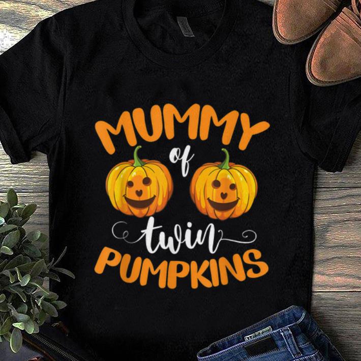 Hot Mummy of Twin Pumpkins Funny twin mom Halloween shirt 1 - Hot Mummy of Twin Pumpkins Funny twin mom Halloween shirt