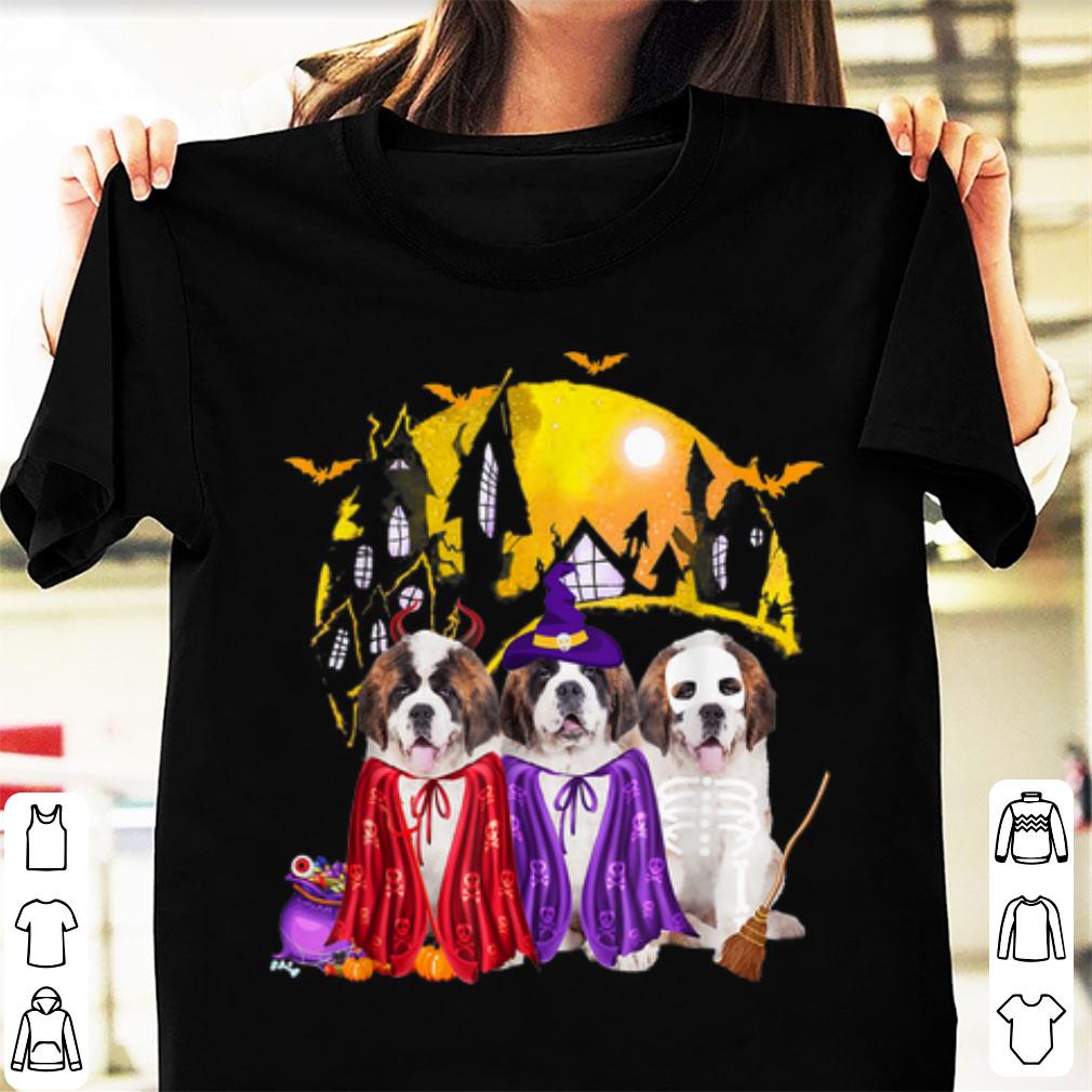 Hot Saint Bernard Dog Halloween Witch Dog Lover shirt 1 - Hot Saint Bernard Dog Halloween Witch Dog Lover shirt