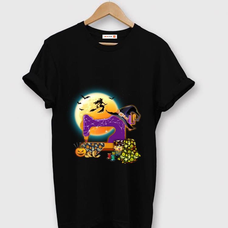 Hot Sewing Machine Halloween Quilting Witch shirt 1 - Hot Sewing Machine Halloween Quilting Witch shirt