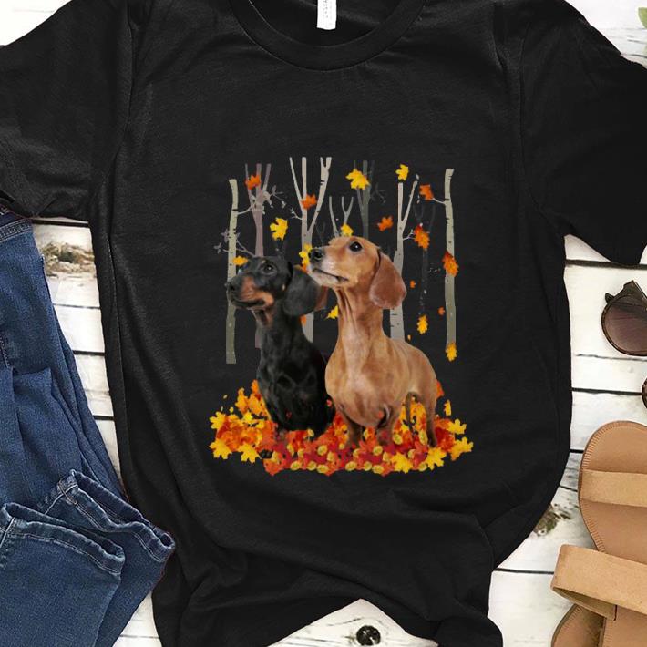 Nice Dachshund autumn forest shirt 1 - Nice Dachshund autumn forest shirt