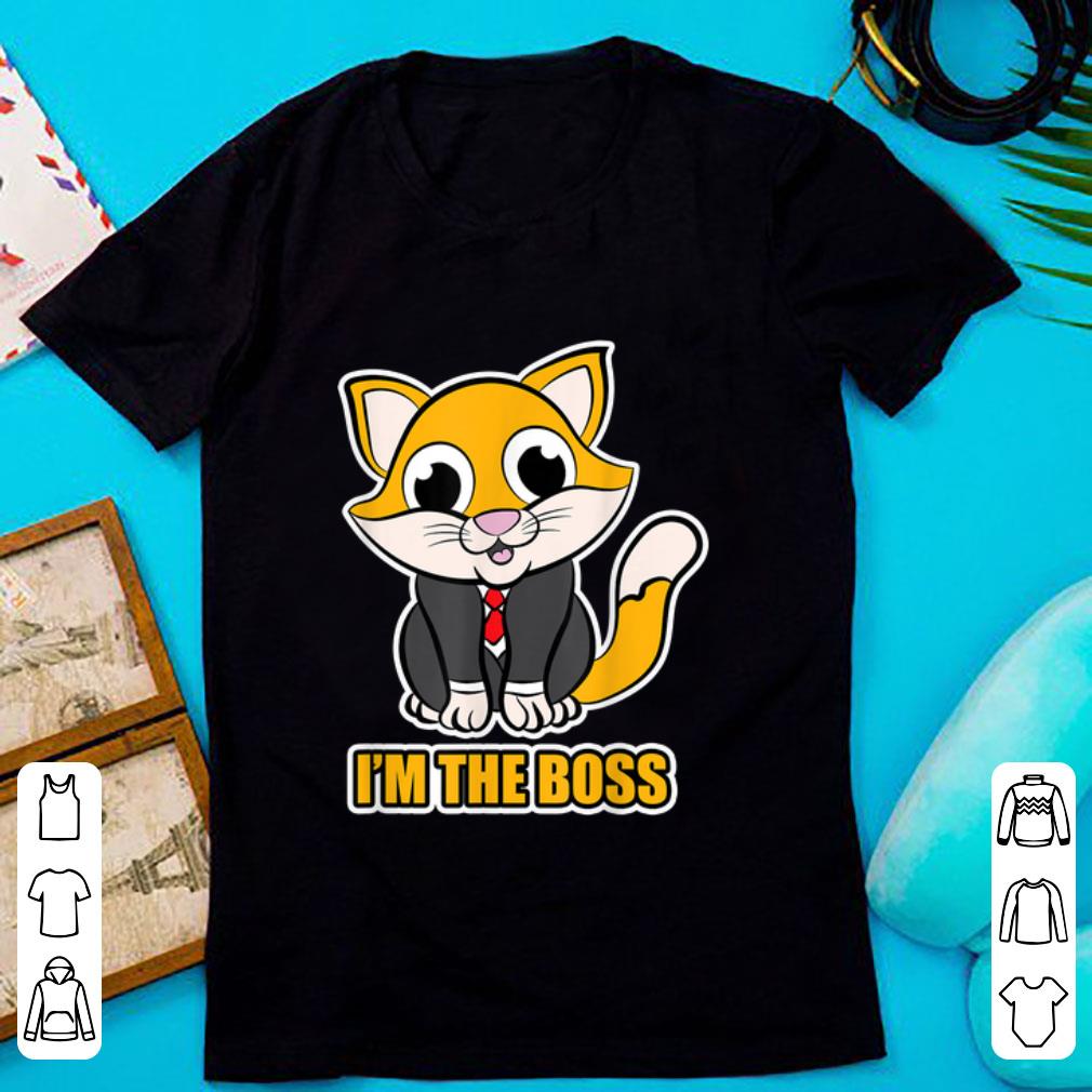 Nice Funny I m the Boss Suits Cat for Women Men Kids Gift shirt 1 1 - Nice Funny I'm the Boss Suits Cat for Women Men Kids Gift shirt