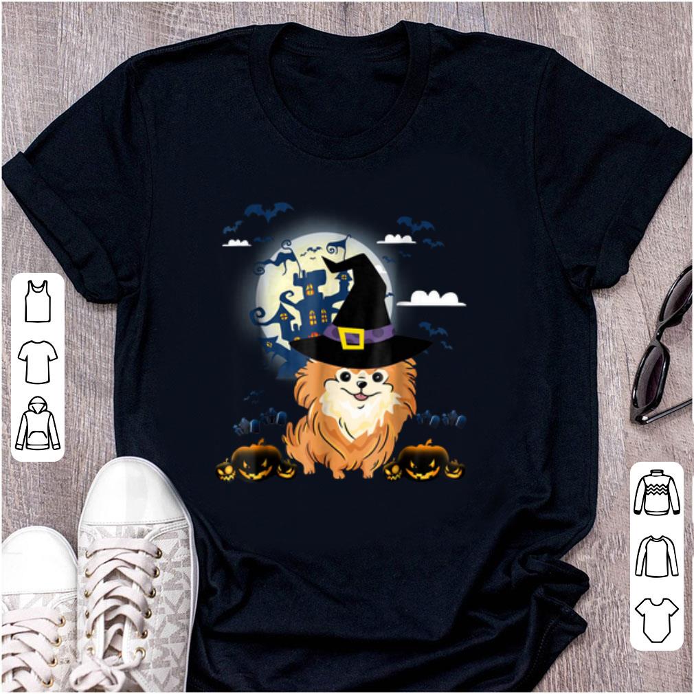 Nice Happy Halloween Little Witch Pomeranian Dog Lovers shirt 1 - Nice Happy Halloween Little Witch Pomeranian Dog Lovers shirt