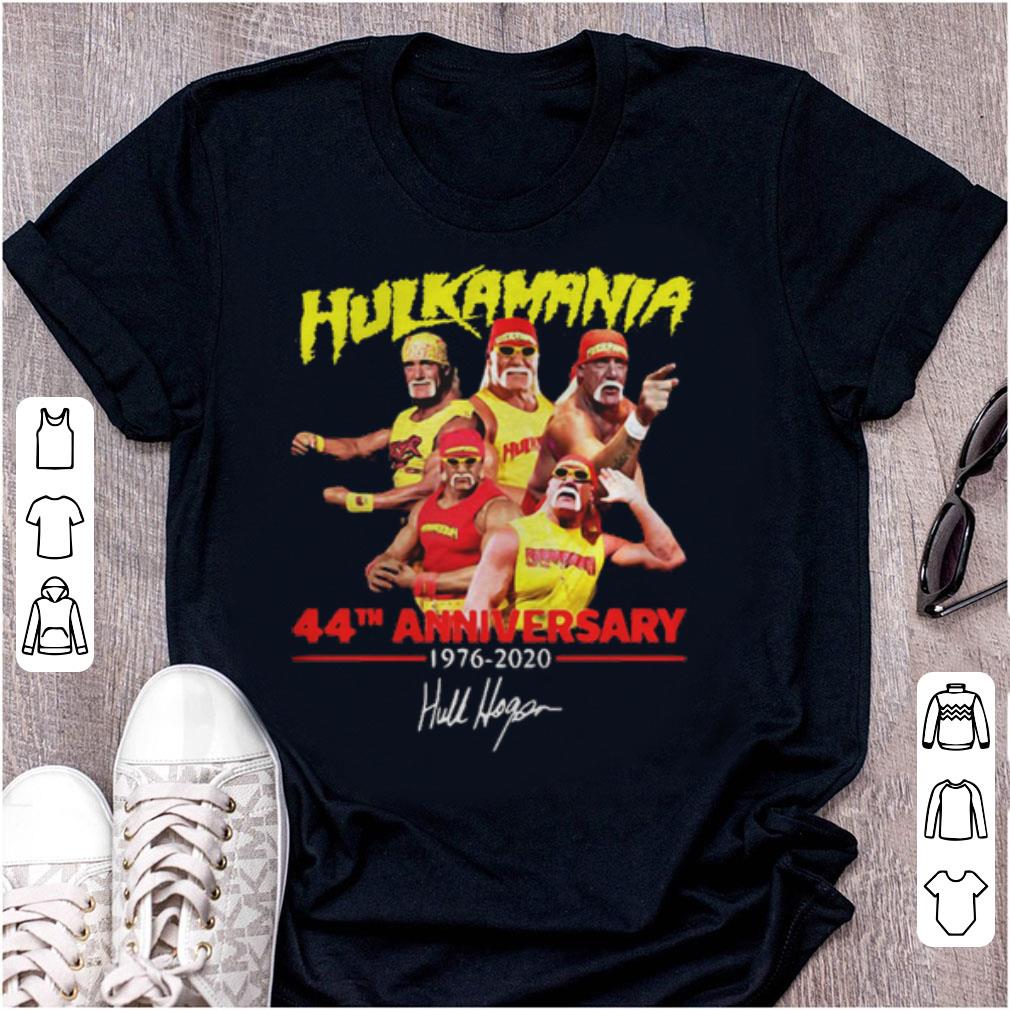 Nice Hulkamania 44th Anniversary 1976 2020 Signature shirt 1 - Nice Hulkamania 44th Anniversary 1976-2020 Signature shirt