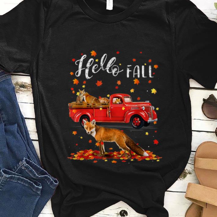 Nice Maple Fox Leaf Autumn Happy Fall Y all Red Truck shirt 1 - Nice Maple Fox Leaf Autumn Happy Fall Y'all Red Truck shirt