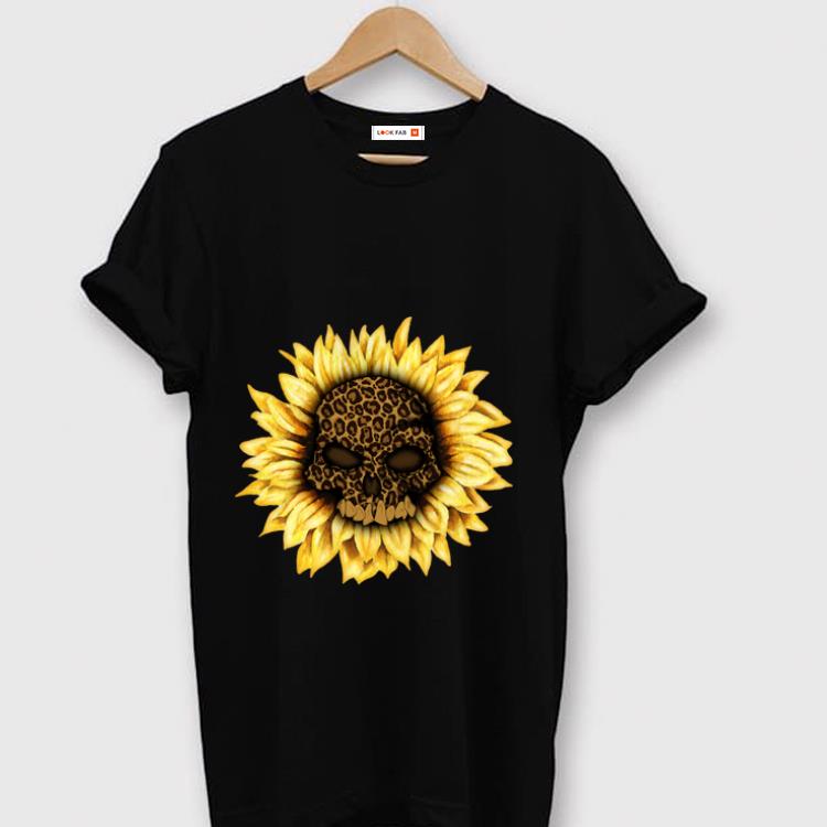 Nice Skull Sunflower Leopard Halloween shirt 1 2 - Nice Skull Sunflower Leopard Halloween shirt