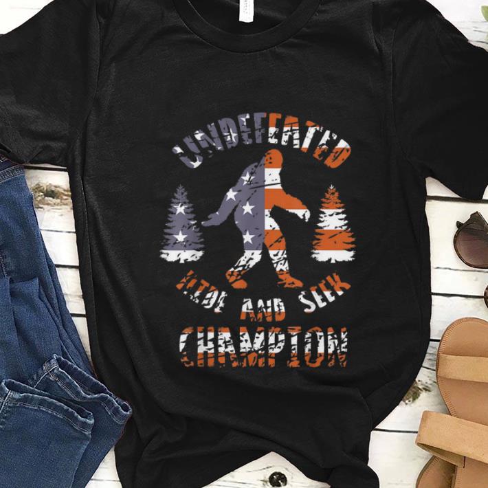 Nice Undefeated Hide And Seek Champion Bigfoot America Flag shirt 1 - Nice Undefeated Hide And Seek Champion Bigfoot America Flag shirt
