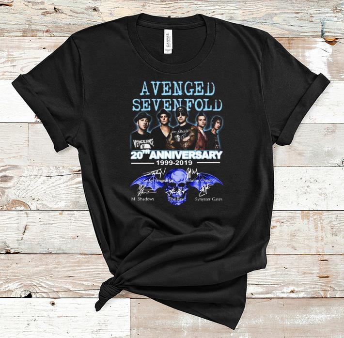 Official 20th Anniversary 1999 2019 Signatures Avenged Sevenfold shirt 1 - Official 20th Anniversary 1999-2019 Signatures Avenged Sevenfold shirt