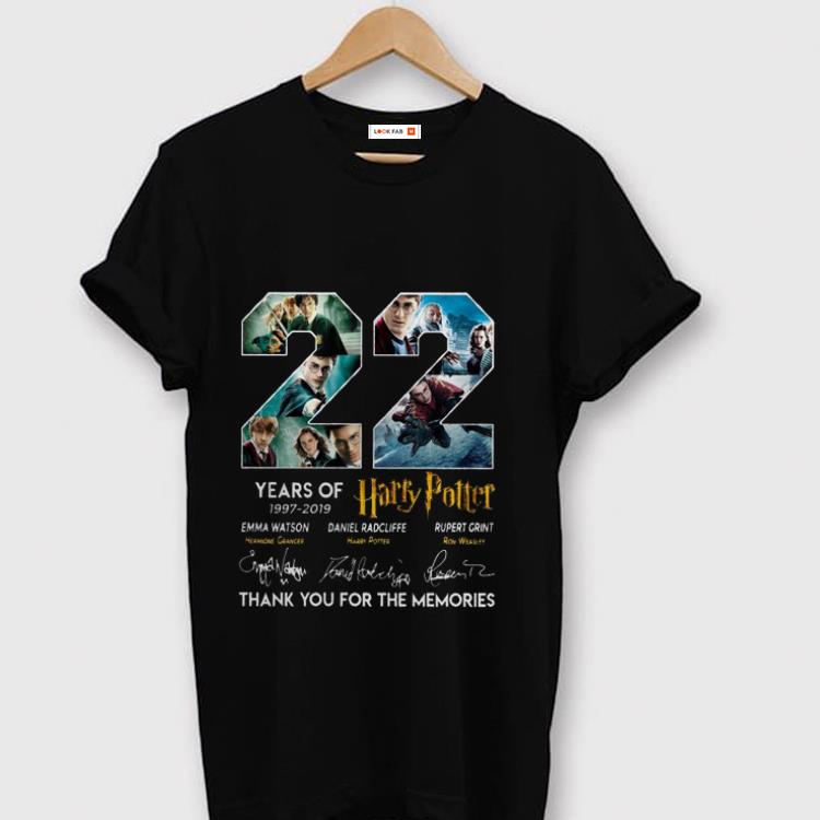 Official 22 Years Of Harry Potter 1997 2019 Thank You For The Memories shirt 1 - Official 22 Years Of Harry Potter 1997-2019 Thank You For The Memories shirt