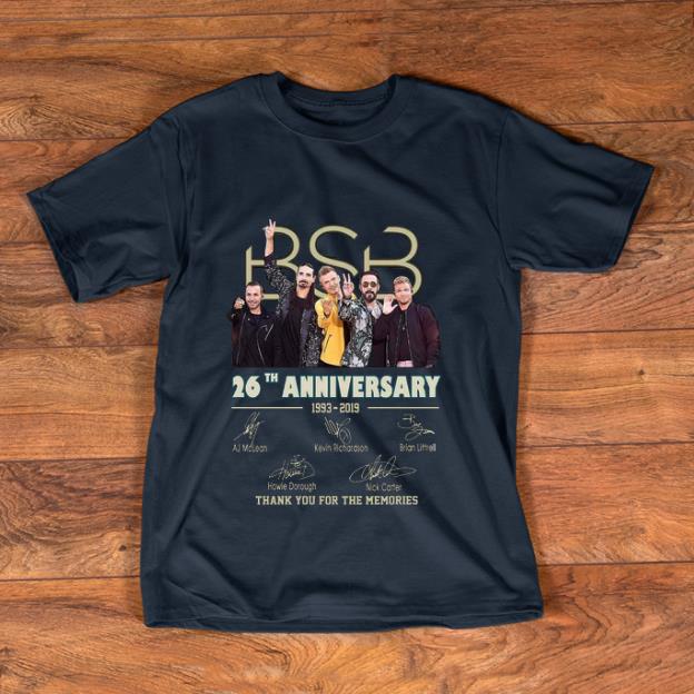 Official 26 Years Of Backstreet Boys 1993 2019 Signature shirt 1 - Official 26 Years Of Backstreet Boys 1993-2019 Signature shirt