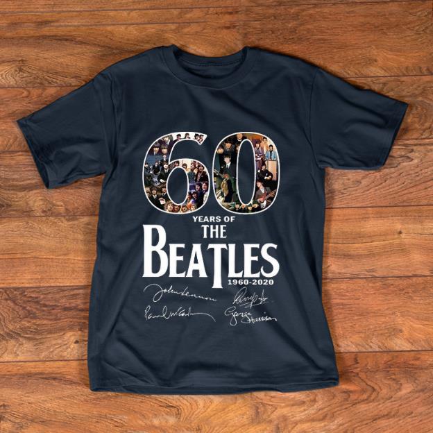 Official 60 Years Of The Beatles 1960 2020 Signature shirt 1 - Official 60 Years Of The Beatles 1960-2020 Signature shirt