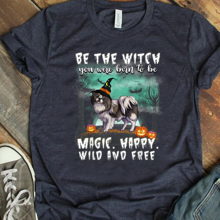 Official Be The Witch Japanese Chin Dog Halloween shirt 1 - Official Be The Witch Japanese Chin Dog Halloween shirt
