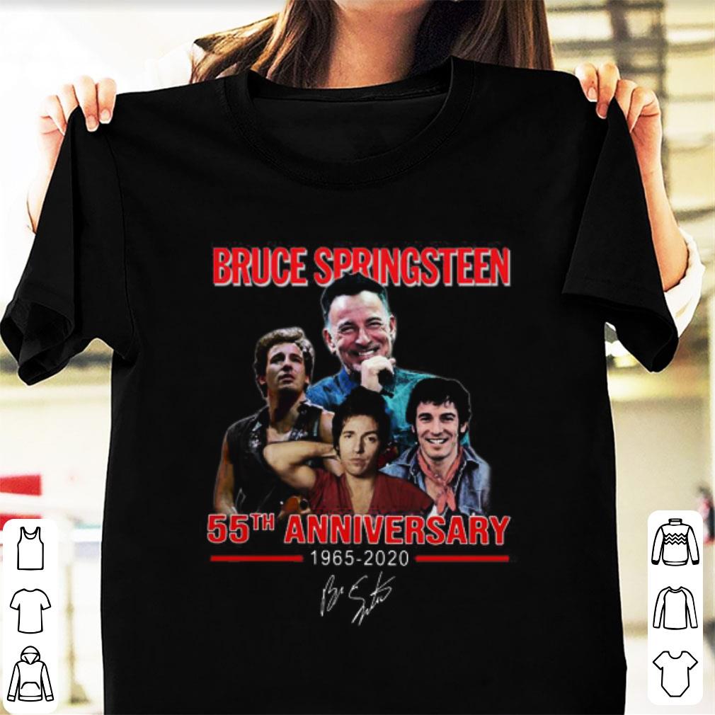 Official Bruce Springsteen 55th Anniversary 1965 2020 Signature shirt 1 - Official Bruce Springsteen 55th Anniversary 1965-2020 Signature shirt