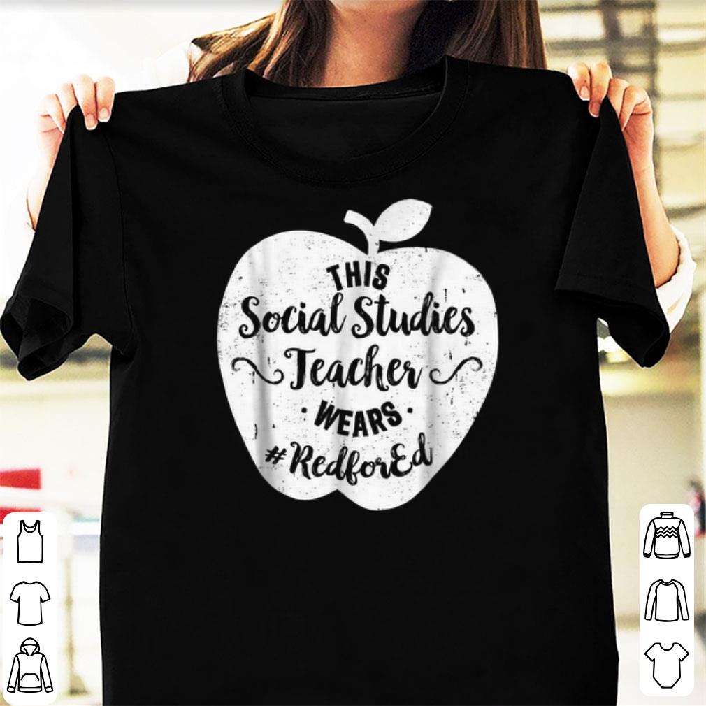 Official This Social Studies Teacher Wears Red For Ed shirts 1 - Official This Social Studies Teacher Wears Red For Ed shirts