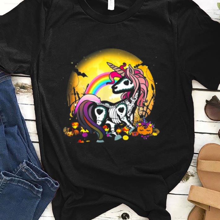 Official Unicorn Day Of The Dead Halloween Girls shirt 1 - Official Unicorn Day Of The Dead Halloween Girls shirt